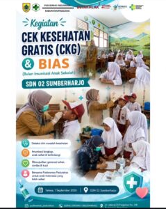 Cek Kesehatan Gratis dan Bias SDN 02 SUMBERHARJO